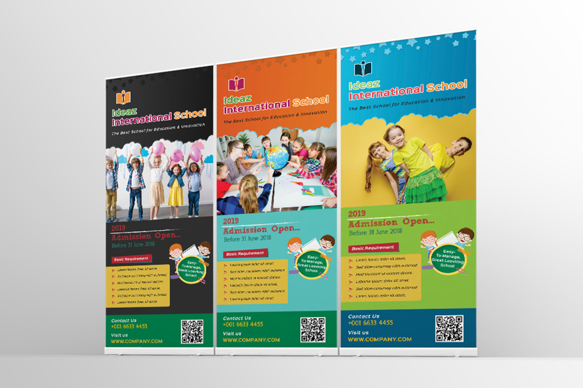 School Education Roll-Up Banner Sign, a Flyer Template by ideaz_sabbir (Photo 8 of 9)