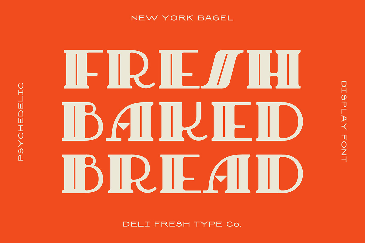 New York Bagel: A 20s Display Font, a Serif Font by DeliFreshTypeCo. (Photo 3 of 6)