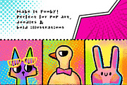 Funky Pop Grunge Procreate Brushes, a Brush Add-On by ProcreateiBox (Thumbnail 3 of 8)