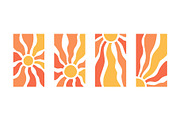 Sun rays and sea waves background, a Background Graphic by Elena Pimukova (Thumbnail 4 of 4)