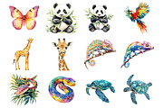 Summer Tropical Animal, an Illustration by Design Market (Thumbnail 2 of 3)