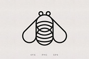 Buzzy Bees - PNG, SVG, EPS, an Illustration by Kessens (Thumbnail 3 of 3)