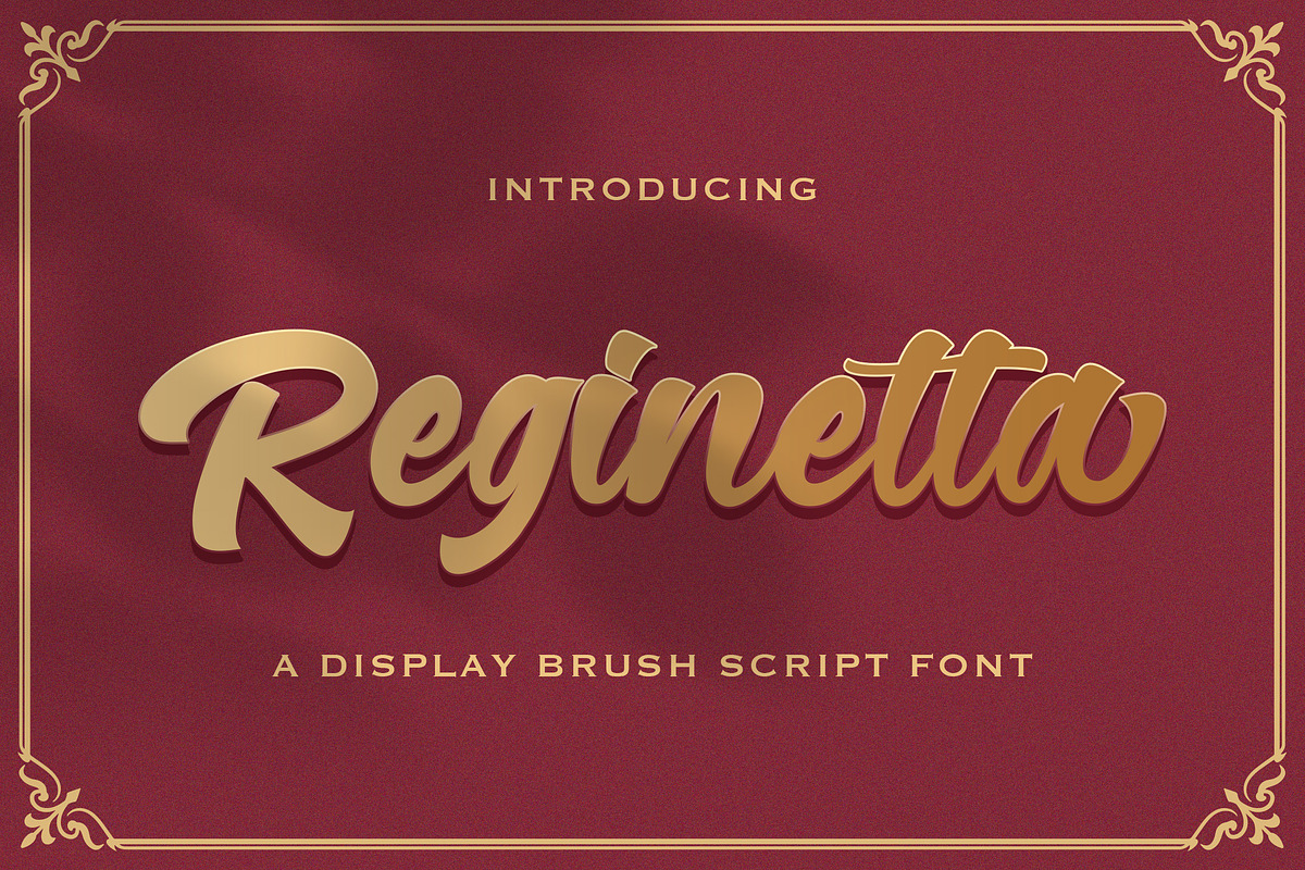 Reginetta - Bold Script Font, a Script Font by StringLabs (Photo 1 of 7)