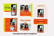 45-Pack Instagram Podcast Promo Kit, a Social Media Template by Templates by Carey (Thumbnail 5 of 9)