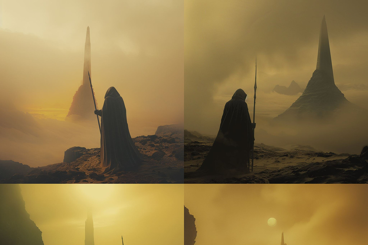 435 MJ Dark Sci-fi Prompts: Vol 2, a Background Graphic by Sevenstyles (Photo 8 of 15)