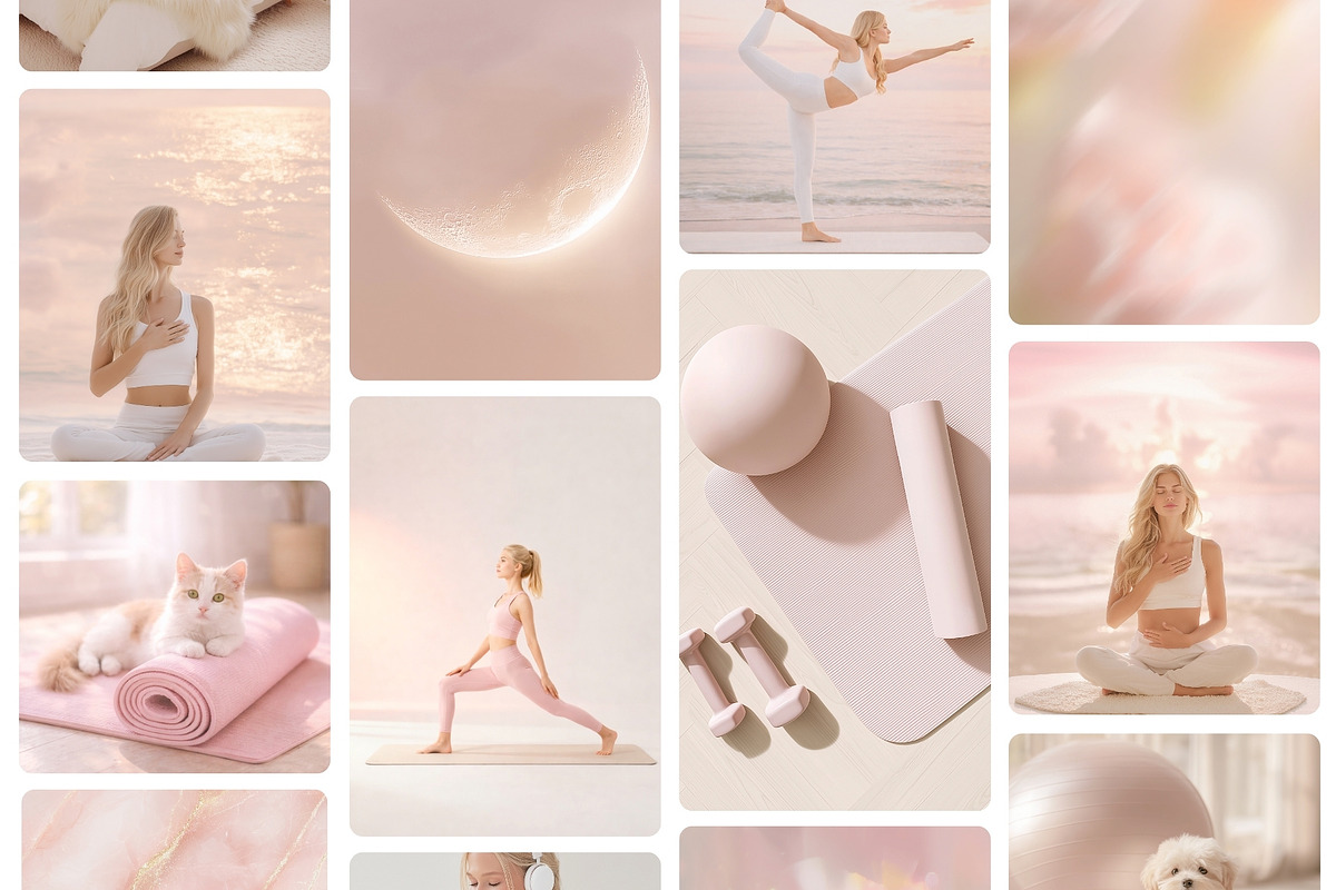 240 Pilates Yoga Stock Photo Bundle, a Beauty & Fashion Photo by Allure Art (Photo 11 of 31)