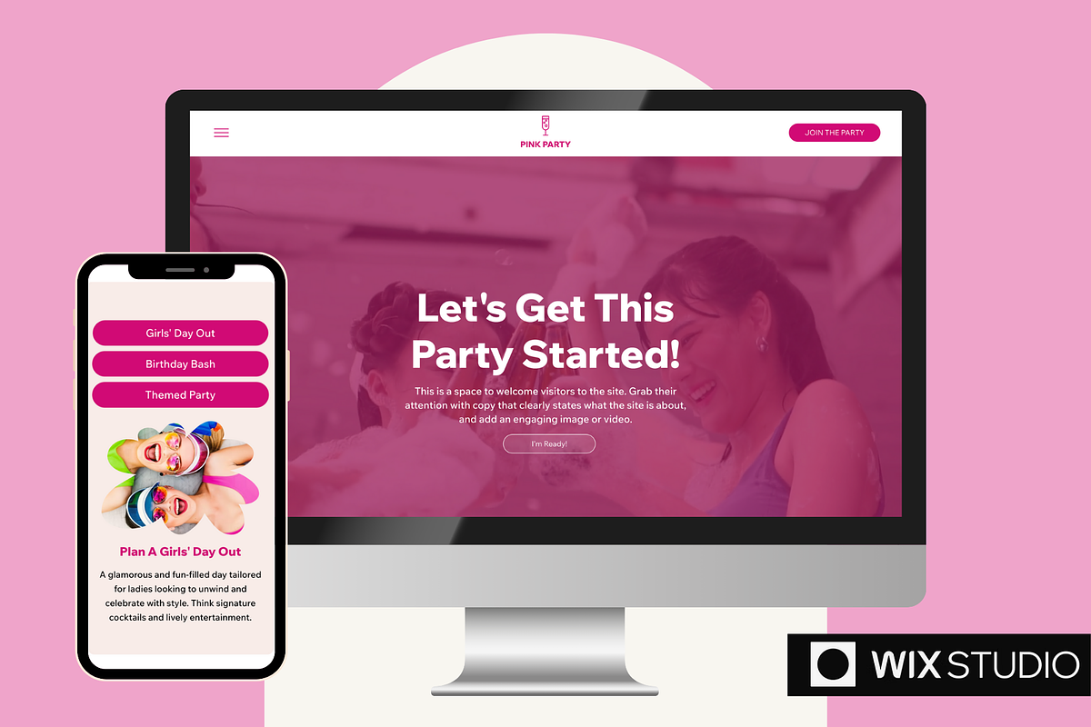 Party Planner Wix Studio Template, a Wix Template by Collette Collabs (Photo 1 of 7)