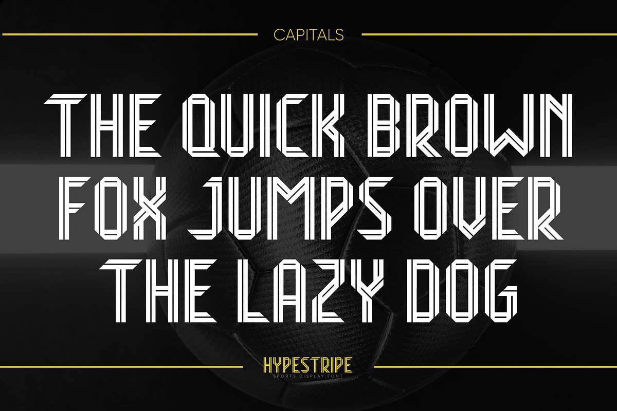 Hypestripe Sports Display Font, a Sans Serif Font by Alphabet Agency (Photo 2 of 9)