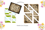 Corner Tuck Pocket Overlay PSD Canva, an Object Graphic by Print Haven Mochi Vintage (Thumbnail 2 of 6)