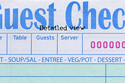 Guest Check Stock Image High Res, a Background Photo by Heather Green Designs (Thumbnail 2 of 6)