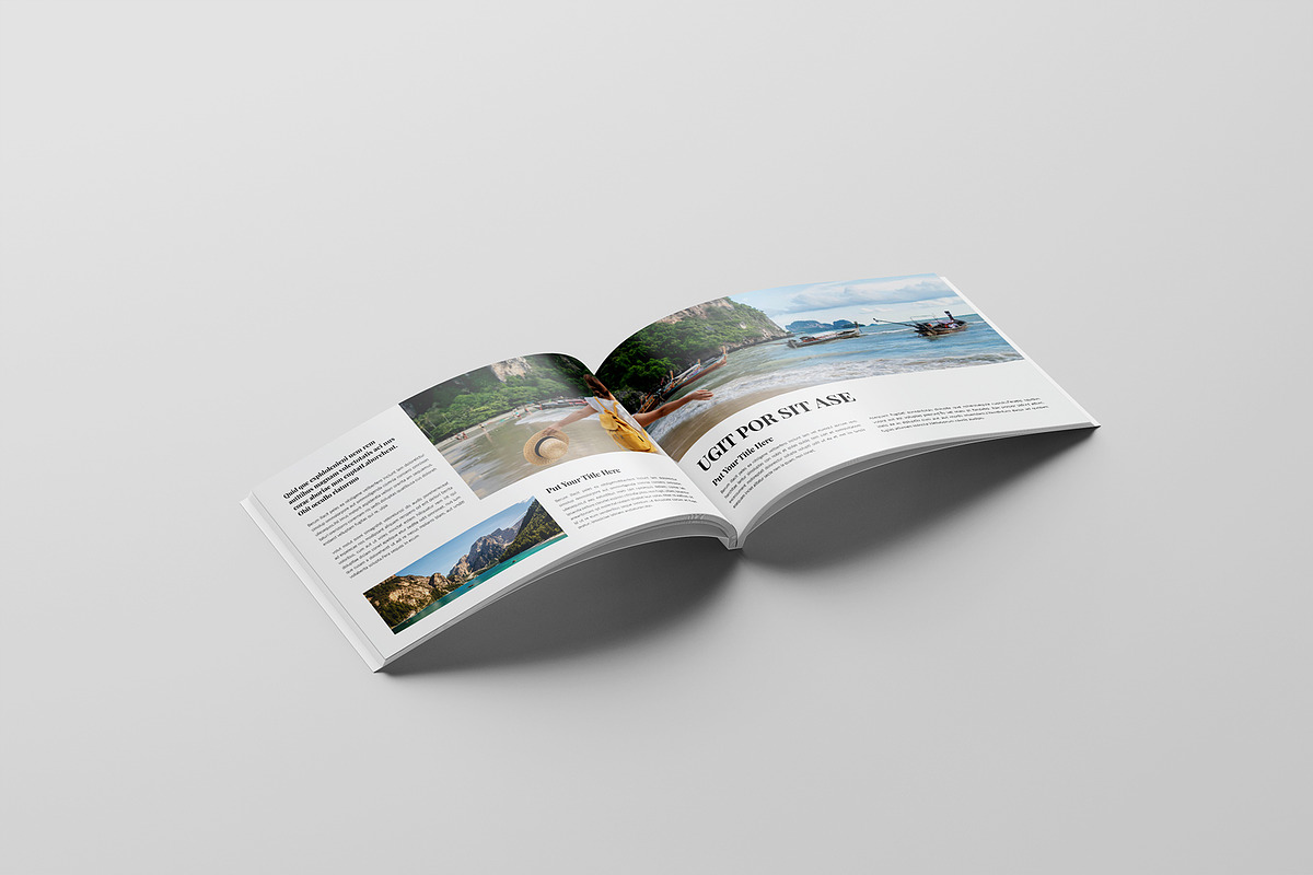 Travel Magazine Template Landscape, a Magazine Template by Cleffon_Graphic_Studio (Photo 6 of 11)