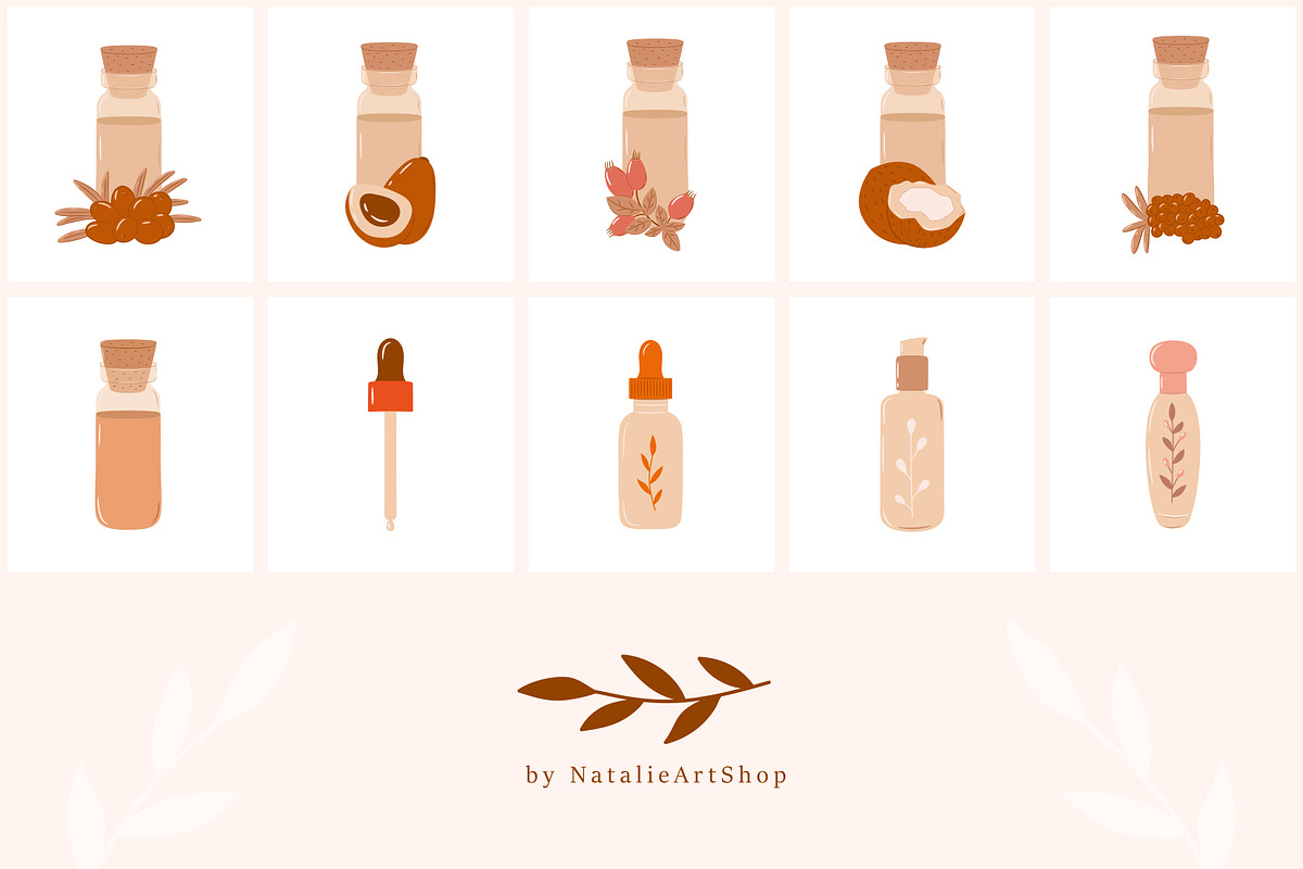 Beauty & Spa Color Icon Set, a Solid Icon by NatalieArtShop (Photo 10 of 11)