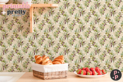 Cottage Kitchen Wallpaper Mockup PSD, a Product Mockup by Printable Pretty Studio (Thumbnail 3 of 11)