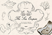 The Sea Empire: Vintage Marine Art, an Object Graphic by Purple (Thumbnail 1 of 19)