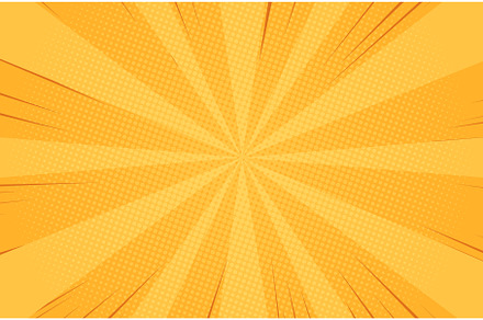 Cartoon comic yellow halftone pop