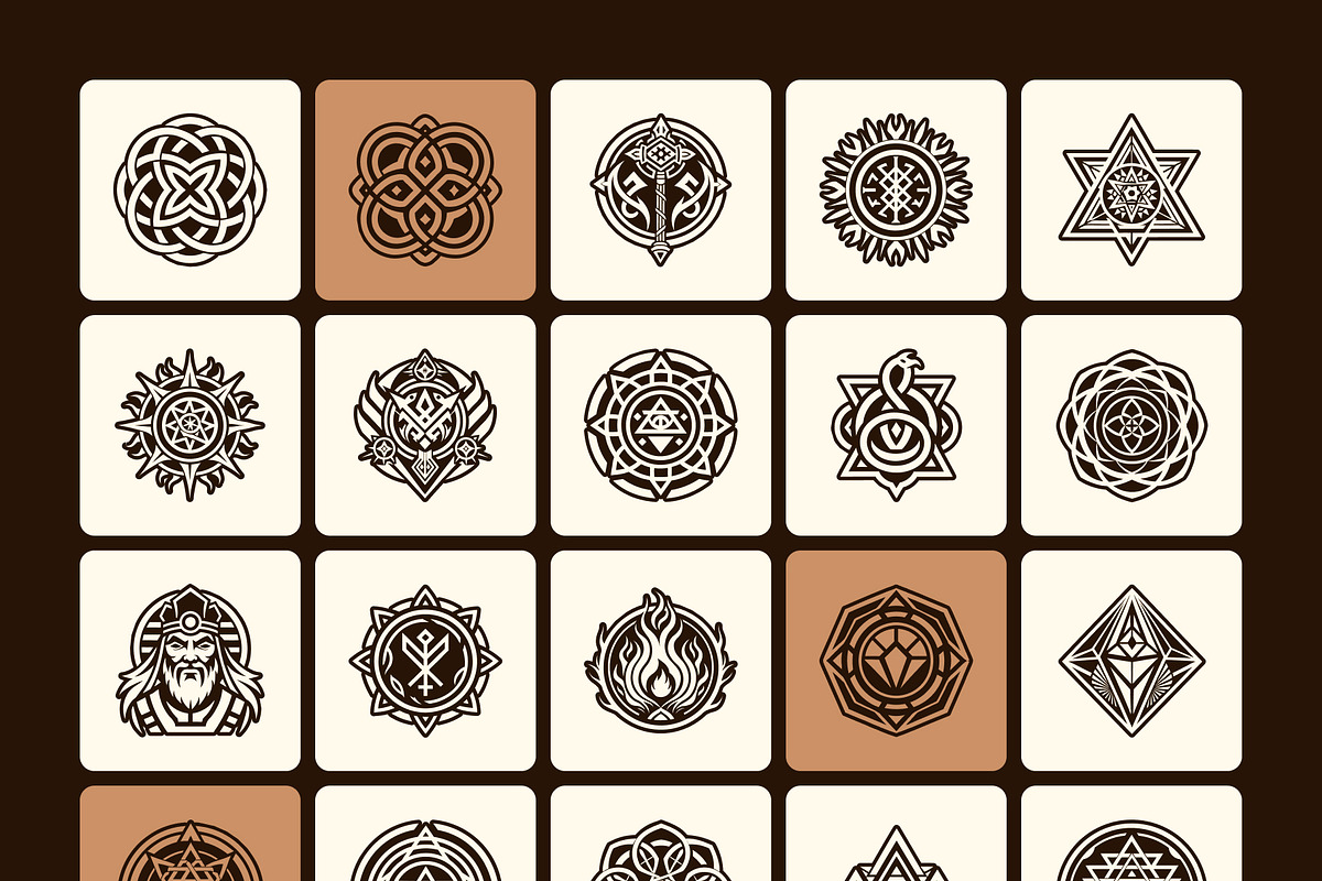795 Sacred Symbols, a Solid Icon by Creative Stall (Photo 16 of 21)