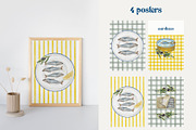 Sardine Watercolor Aesthetic, a Food Illustration by Catch the Dream Art (Thumbnail 2 of 10)