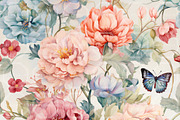 BLOSSOM FLIGHT. Seamless Pack, a Texture Illustration by RefinedFantasyStudio (Thumbnail 3 of 9)