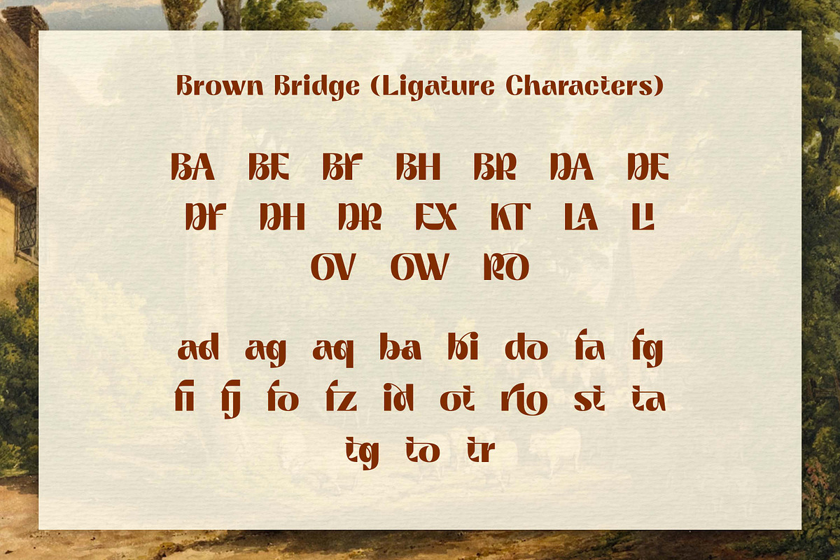 Brown Bridge | Art Deco Display Font, a Sans Serif Font by Ekahermawan (Photo 14 of 15)