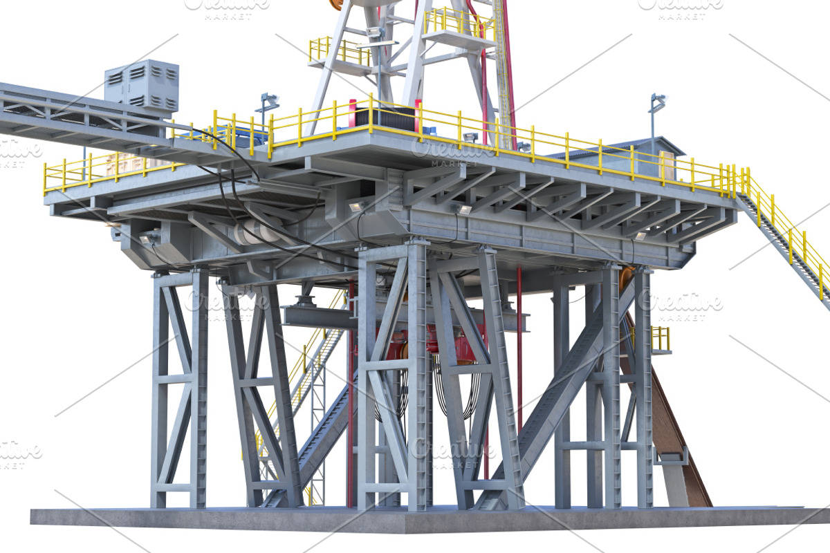 Land rig platform set, an Object Graphic by ARTYuSTUDIO