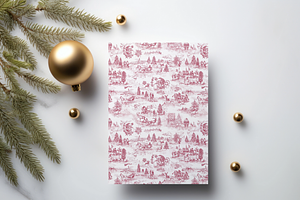 Santa Toile - Digital Paper Set