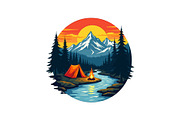 Outdoor Camping Badge Bundle, an Object Graphic by Gfx_Store (Thumbnail 2 of 13)