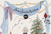 Watercolor Christmas Animals Whimsy, a Seasonal Illustration by Lana Elanor (Thumbnail 9 of 16)