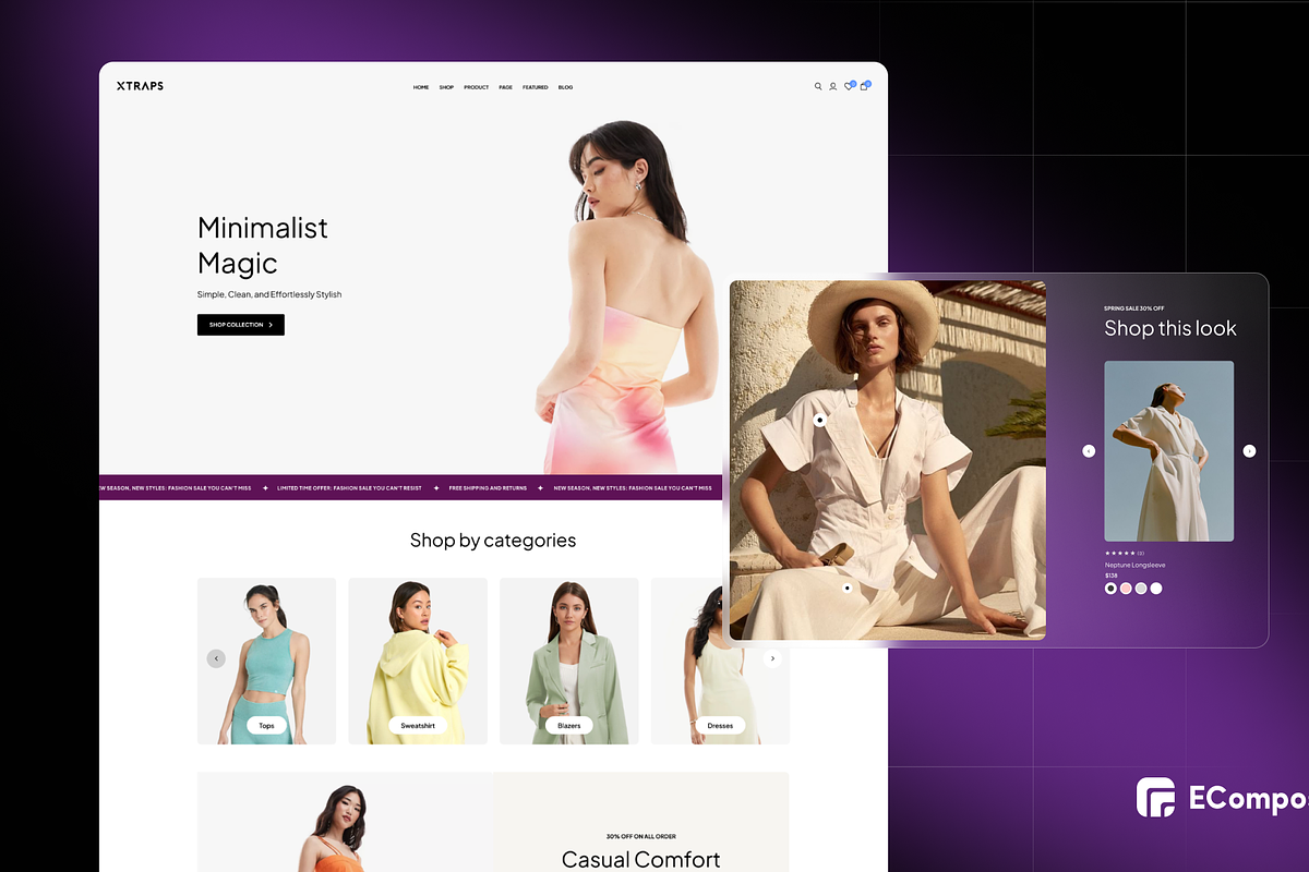 XTraps - Fashion Shopify EComposer, a Shopify Template by Boost Convert (Photo 2 of 4)
