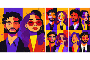 Business woman and man cartoon, a Person Illustration by Onyx