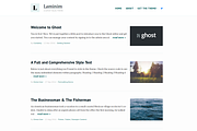 Laminim — Ghost 5 Theme for Bloggers, a Websites & App Template by Curiositry (Thumbnail 1 of 5)