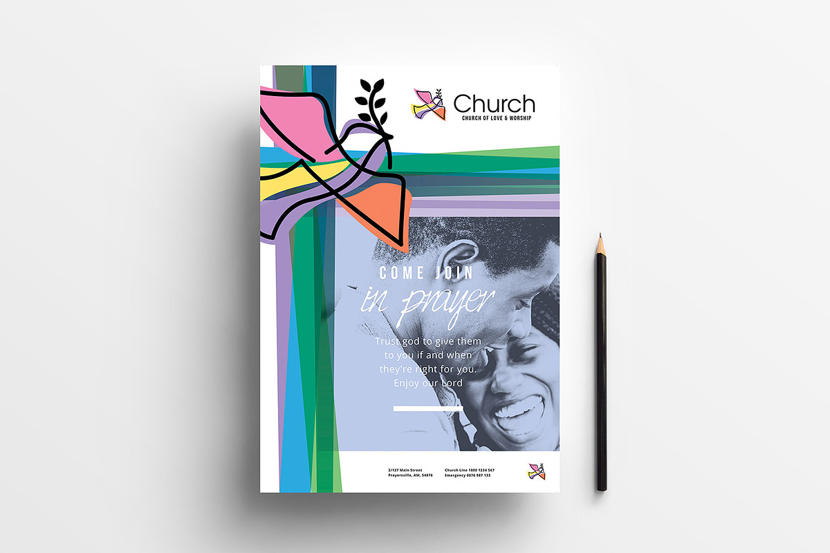 Modern Church Templates Pack, a Flyer Template by BrandPacks (Photo 3 of 14)