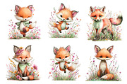 Summer Fox Meadow Clipart, an Illustration by Designworld (Thumbnail 5 of 5)