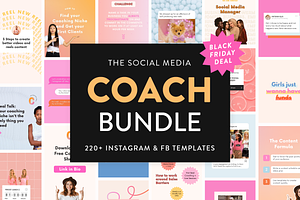 Coach Instagram Bundle For Canva