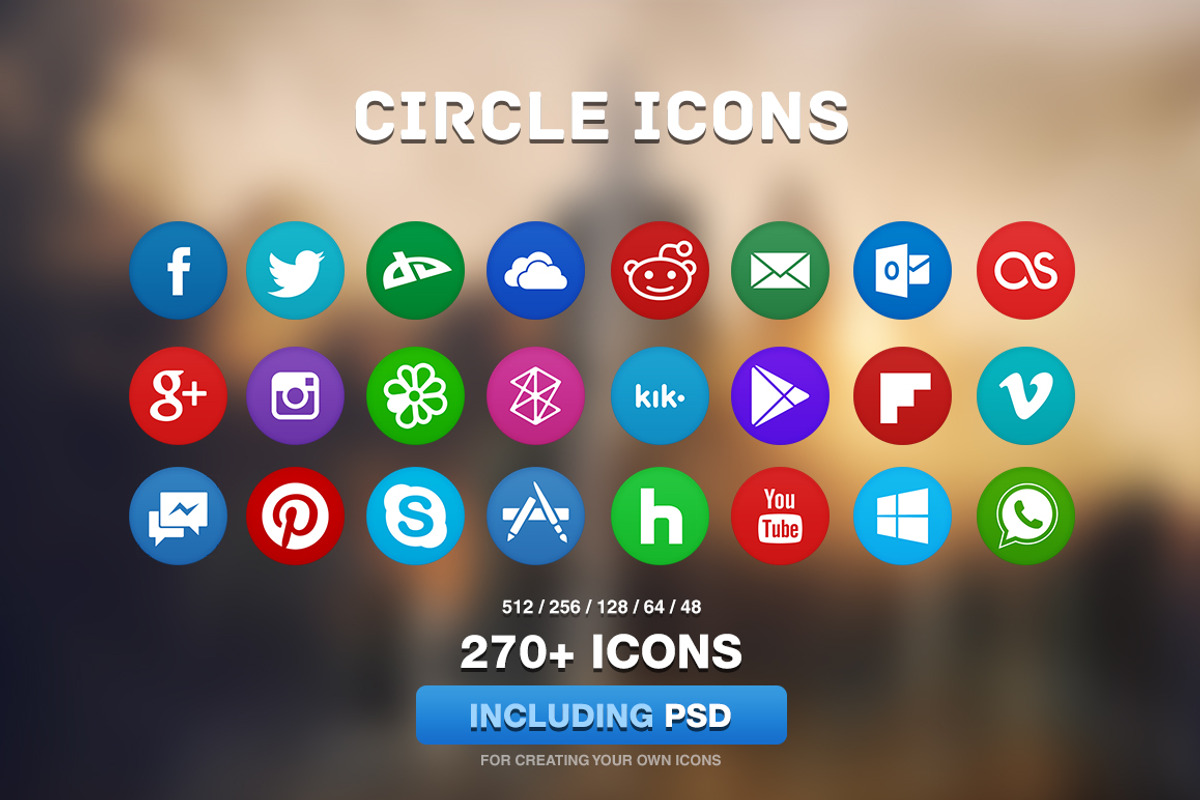 Circle Icons Full Pack, an Icon by M K GRAPHICS