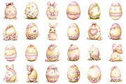 Watercolor Easter Egg Clipart, an Illustration by designcity5 (Thumbnail 2 of 5)
