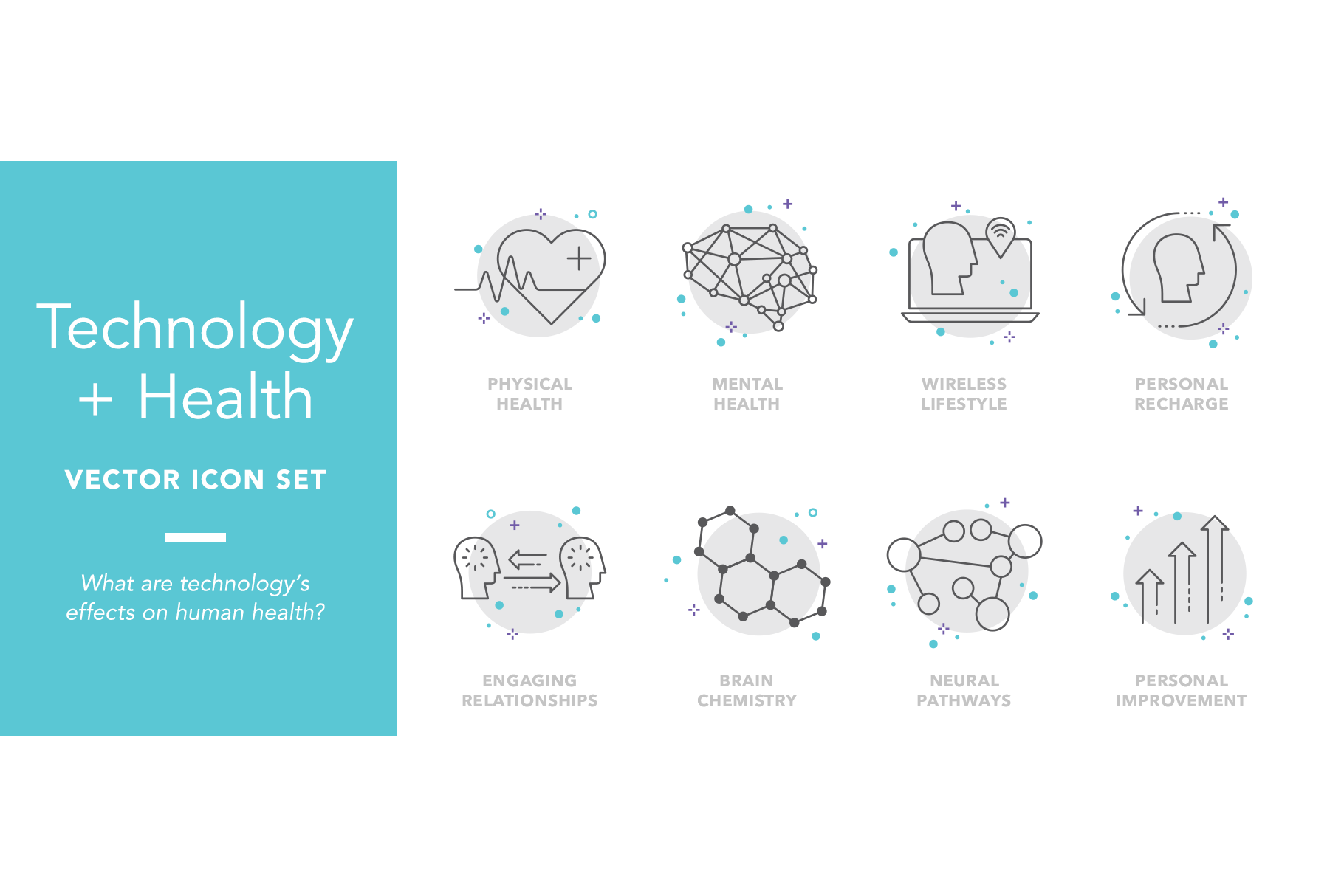 Technology Health Icons, an Outline Icon by m.a.d.e. by jonelle jones