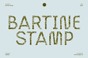Bartine Stamp, a Sans Serif Font by Craft Supply Co. (Thumbnail 1 of 8)