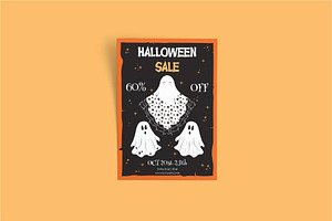 Halloween Shop Sale Flyer, a Flyer Template by FaraHelal