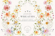 Spring Floral Watercolor Clipart Set, a Decorative Illustration by Veris Studio (Thumbnail 15 of 20)