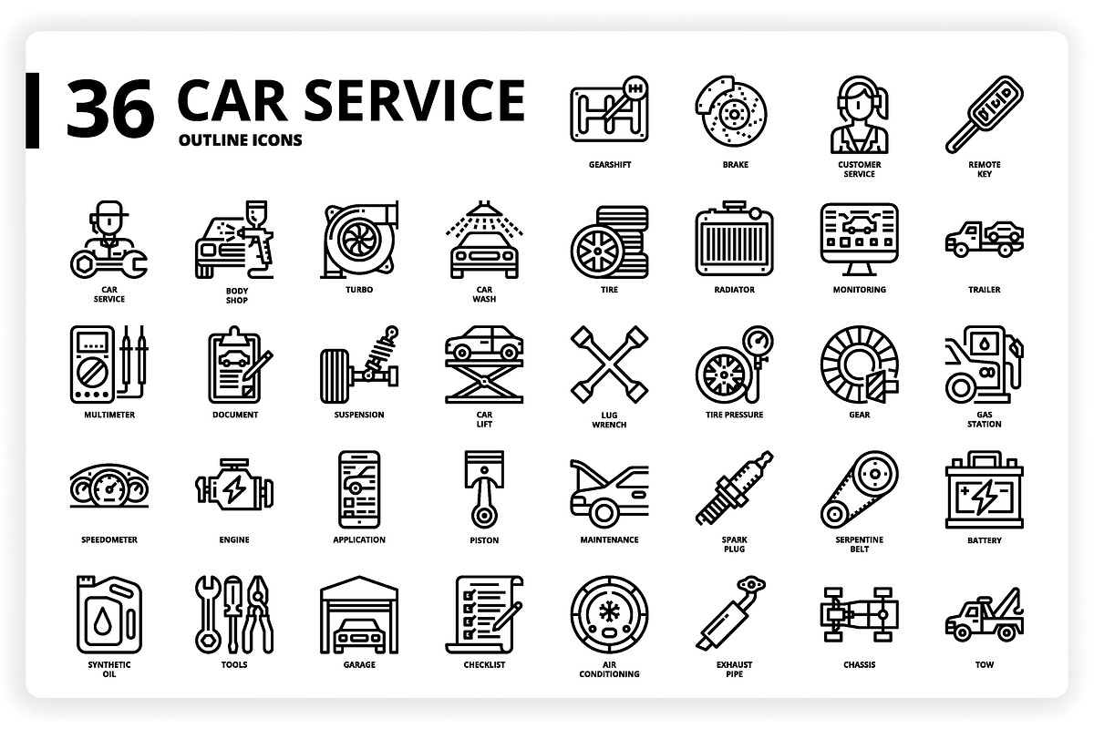 3,600 Icons x3 Styles, an Outline Icon by monkik (Photo 61 of 299)