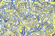 3 Hand Marbled Paper Neon Sunbeam, a Texture Graphic by Marblingdom (Thumbnail 3 of 5)