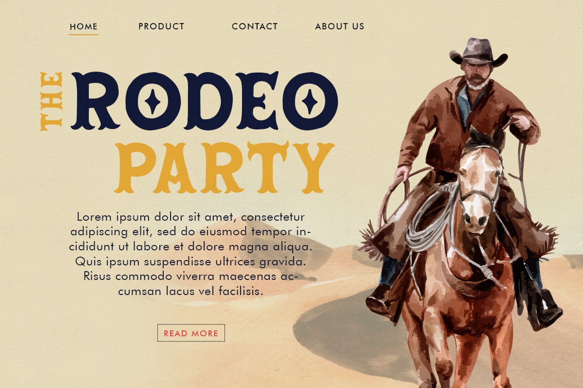 Dehors - Western Display Typeface, a Font by Letterhend Studio (Photo 7 of 13)