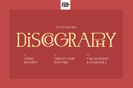 Discography Display Font