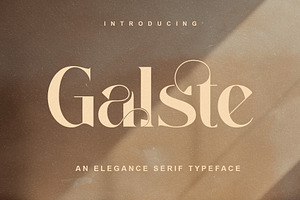 Galste Elegant Serif Typeface