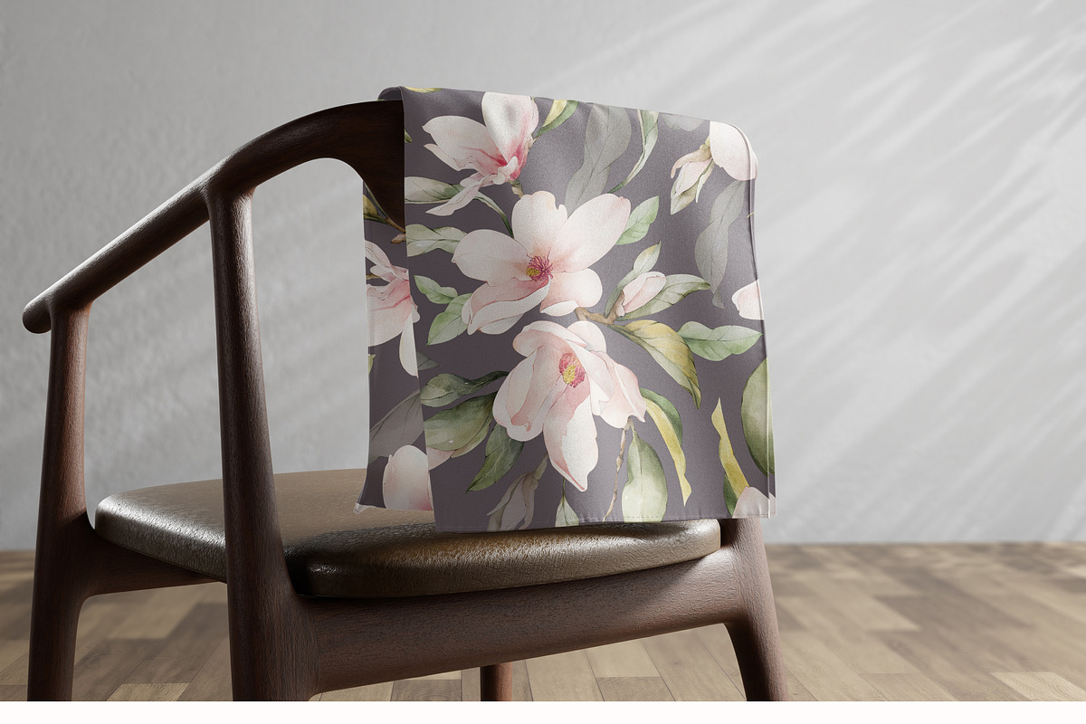 Magnolia watercolor floral set, a Decorative Illustration by Yuliia Lashevska (Photo 2 of 13)
