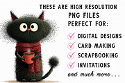 Whimsical Quirky Cat Clipart, an Illustration by Libby Wishes (Thumbnail 6 of 9)