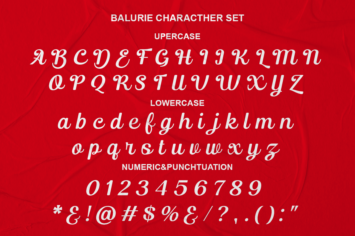 Balurie - Luxury Script Font, a Script Font by RagamKata (Photo 8 of 10)