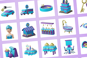 3D Hotel Icons, a Scene 3D Model by Flat Icons (Thumbnail 8 of 8)