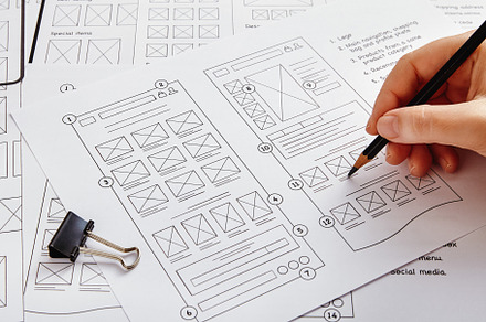 UX Designer Working on Wireframes, a Technology Photo by Carmen Murillo