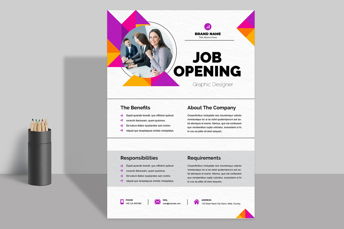 Job Vacancy Flyer Design, a Flyer Template by ContestDesign (Photo 2 of 3)